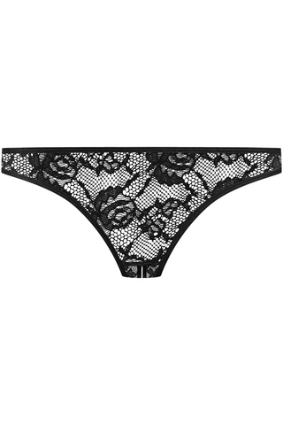 Maison Close Flashback Lace Open Mini Brief Black