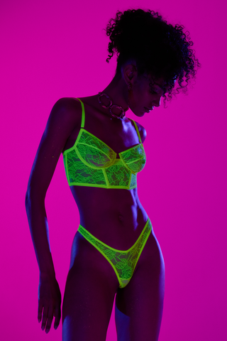 Maison Close Flashback Tanga Neon Yellow