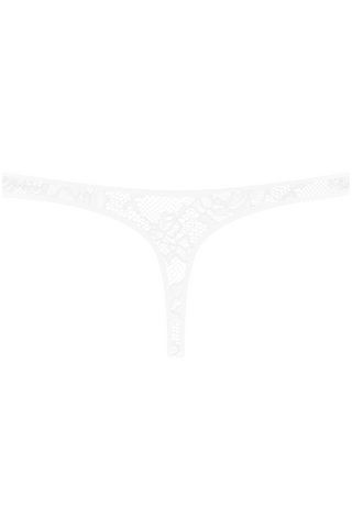 Maison Close Flashback Lace Thong Tanga White