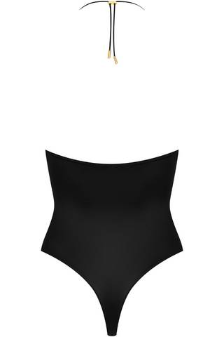 Maison Close French Kiss Womens Bandeau Thong Bodysuit Black