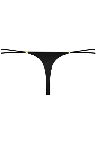 Maison Close French Kiss Straps Thong Black