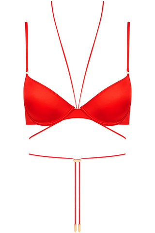 Maison Close French Kiss Wire Bra Red