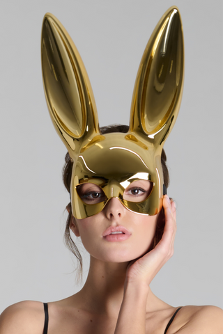 Maison Close Gold Mirror Bunny Mask