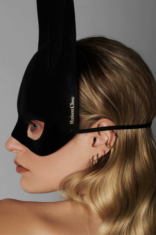 Maison Close Les Fétiches Velvet Bunny Mask & Feather Tail Black