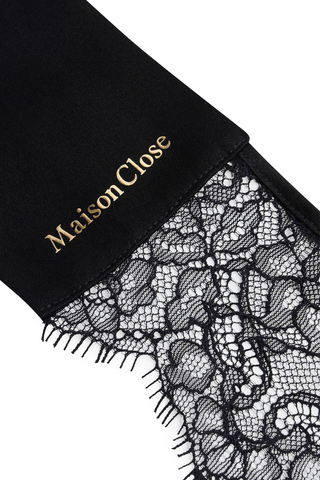 Maison Close Rendez-Vous Silk & Lace Ribbon Black