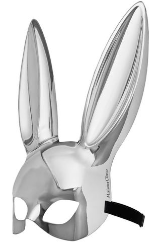 Maison Close Silver Mirror Bunny Mask