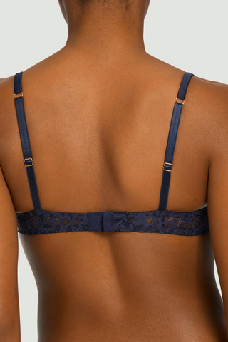 Muse by Coco de Mer Beatrice Half Cup Bra Navy