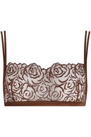 Muse by Coco de Mer Rosalia Bandeau Bra Cocoa