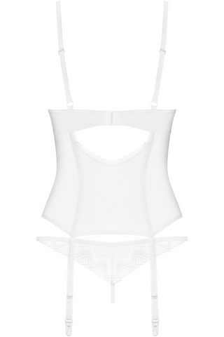 Obsessive Alissium Corset & Thong White