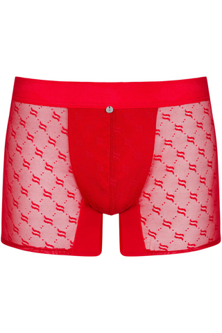 Obsessive Men's Sheer Red Boxer Shorts Obsessiver