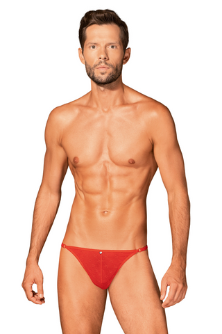 Obsessive Men's Red Sheer Thong Obsessiver - Mens Underwear