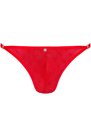 Obsessive Men's Red Sheer Thong Obsessiver - Mens Underwear