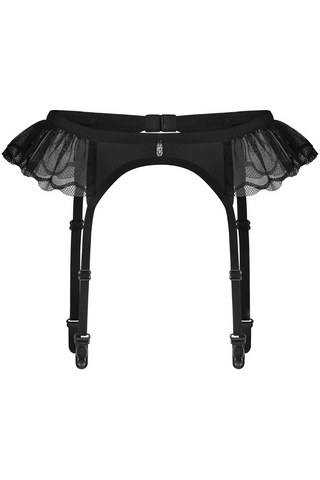 Obsessive Stella Sheer Suspender Belt Black