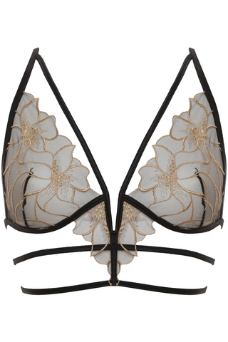 Prelude Delicate Nimph Triangle Bra Black/Gold