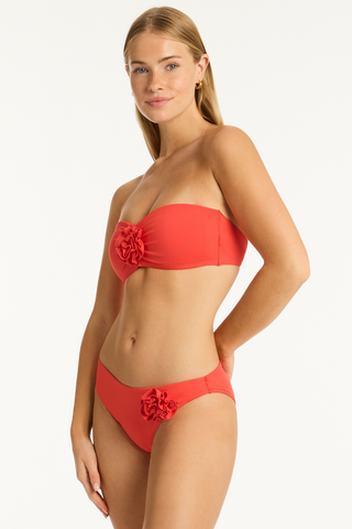 Sea Level Casa Del Mar Bandeau Bikini Top Flame