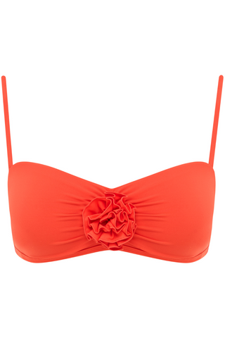 Sea Level Casa Del Mar Bandeau Bikini Top Flame