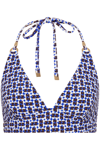 Sea Level Coast Longline Halterneck Bikini Top Cobalt