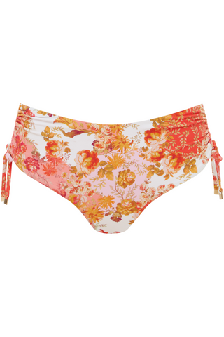 Sea Level Daisyfield Drawstring Bikini Bottom Coral