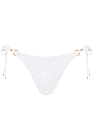 Sea Level White Tie Side Bikini Bottom De Soleil