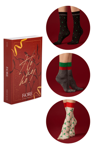 FiORE Ho Ho Ho Gift Box Socks