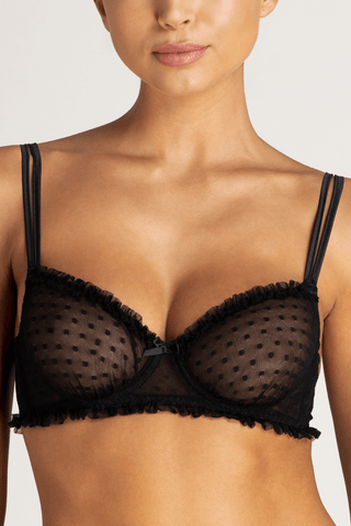 Muse by Coco de Mer Sadie Balcony Bra Black