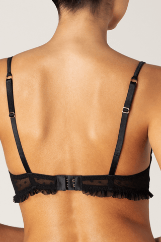 Muse by Coco de Mer Sadie Balcony Bra Black